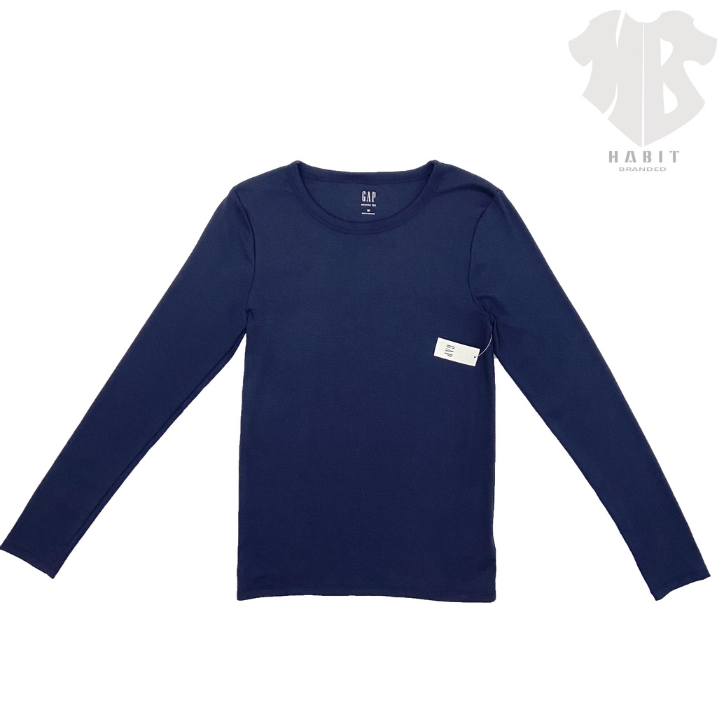Gap Modern Crewneck T-Shirt Long Sleeve | Kaos Lengan Panjang wanita
