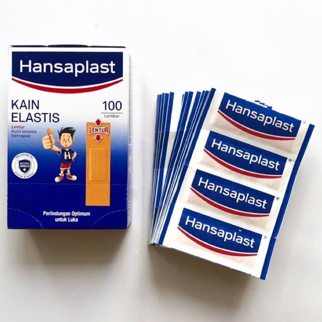 (100 Lembar) Hansaplast Plaster Isi 100 Strip / Hansaplast Extra