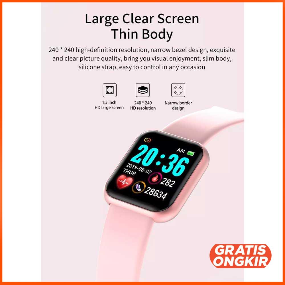 SKMEI Smartwatch Sport Fitness Tracker Heart Rate - Y68S