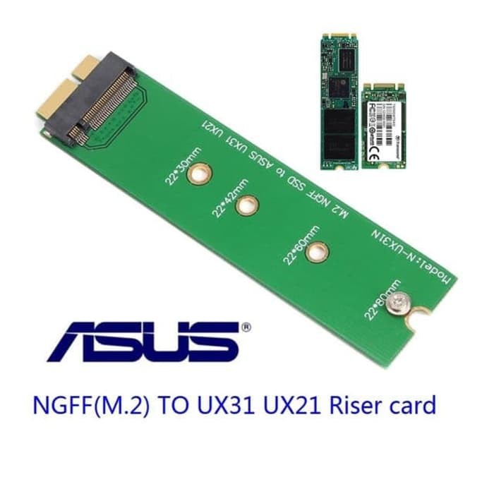 Promo Asus Zenbook UX31 UX21 UX51VZ M.2 NGFF Sata SSD Adapter Card Converter Murah