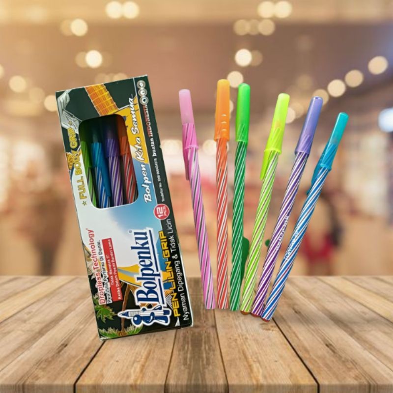 

[LS]SELUSIN 12 PCS Pulpen Lilin Bolpenku Bolpen Lilin Bolpenku