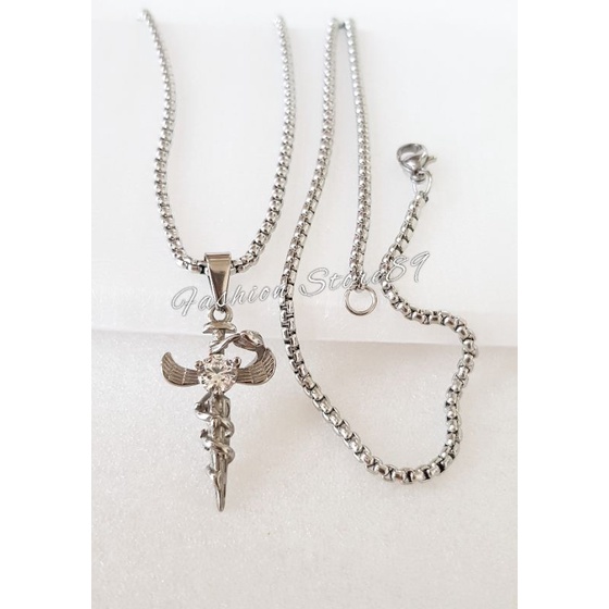 Kalung Salib Impor Fashion Kalung salib metal kalung salib Kalung rohani fashion Pria dan wanita