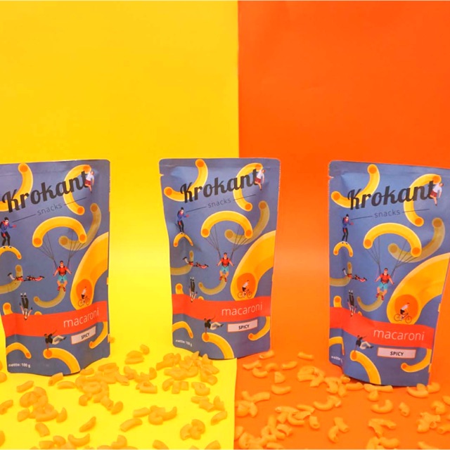 

Makaroni Krokant Snacks Spicy