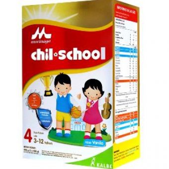 SUSU MORINAGA CHILSCHOOL USIA 3-12TAHUN RASA VANILA/MADU  800G