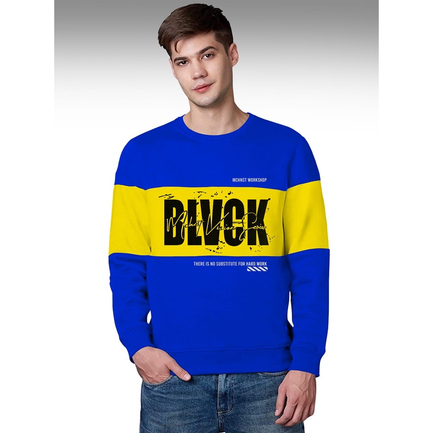 Sweater Pria/Sweter Pria/Sweter Murah Terbaru /Sweater Blvck Bahan Babyterry UK M-L-XL-XXL