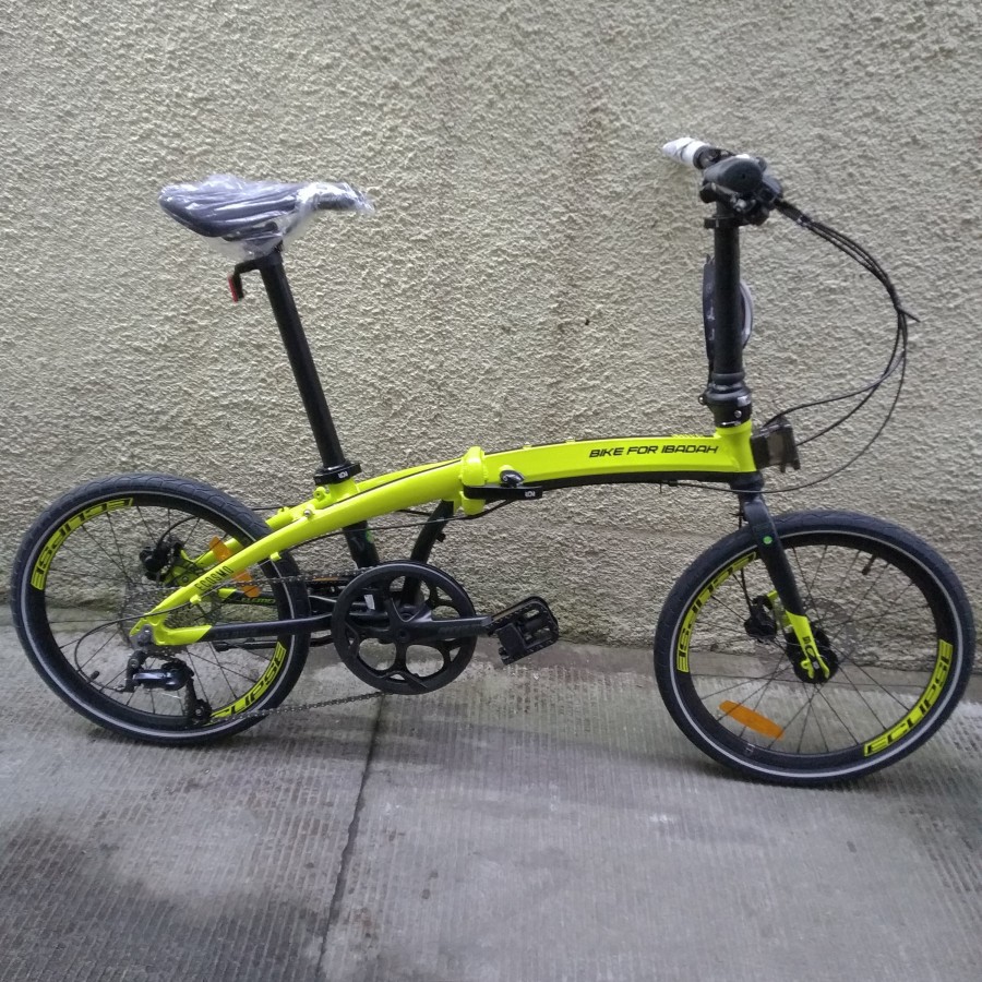 Sepedah Element Ecosmo Seri BFI 9speed - Sepedah Lipat MQ Aa Gym - Sepeda Lipat MQ Bike For Ibadah