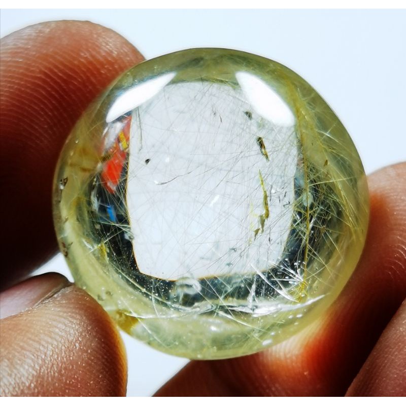 Batu natural cendana rambut emas