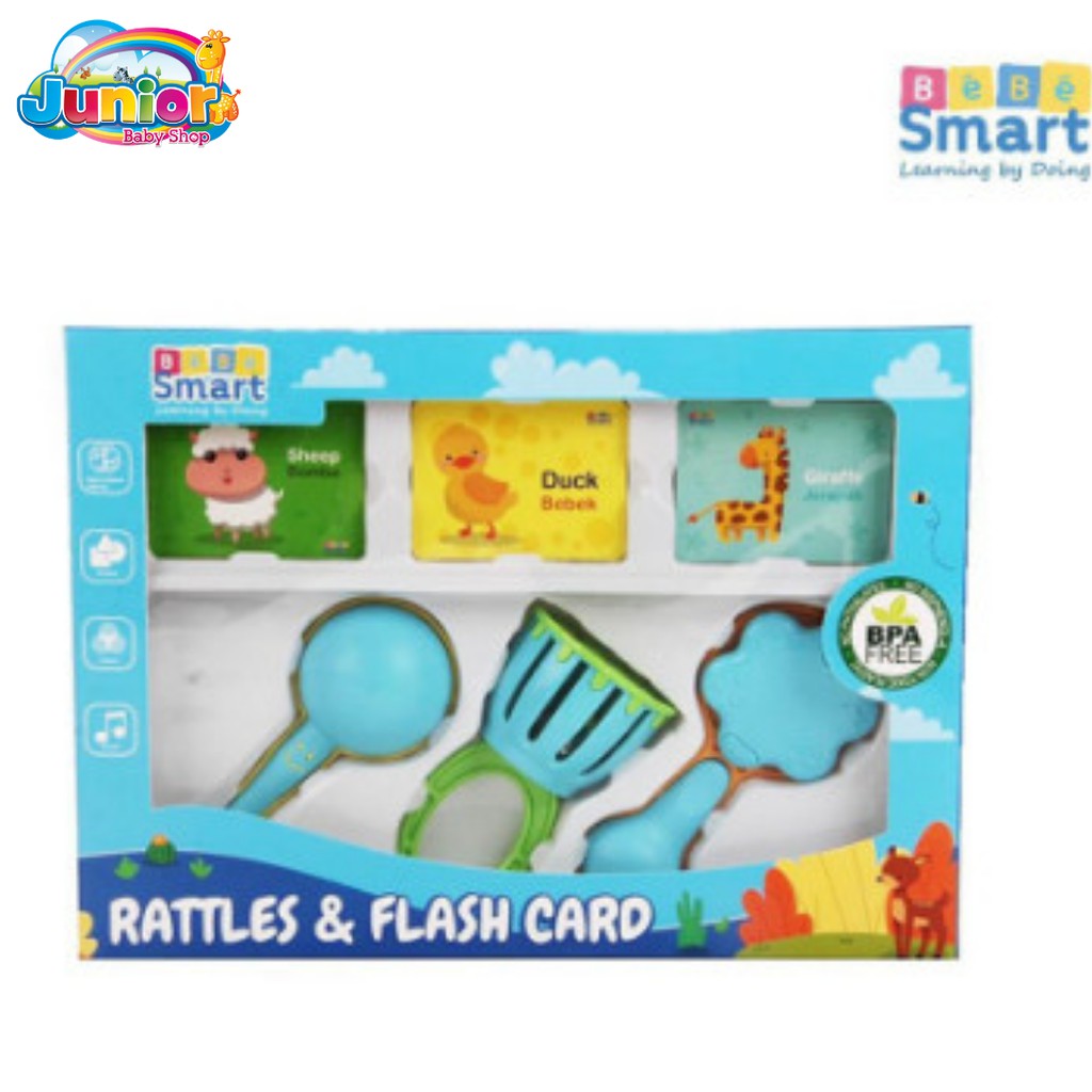 Bebe Smart Rattles&amp;Flash Card Set