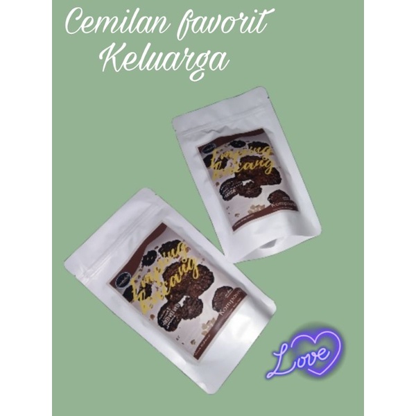 

Emping kacang coklat