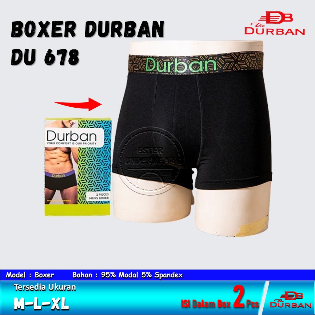 CELANA DALAM BOXER DURBAN DU 678 ISI2 Pcs