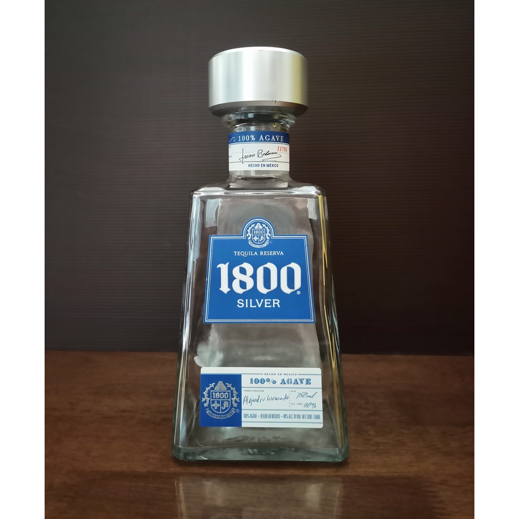 Botol bekas Tequila 1800 Reserva Silver 750 ml