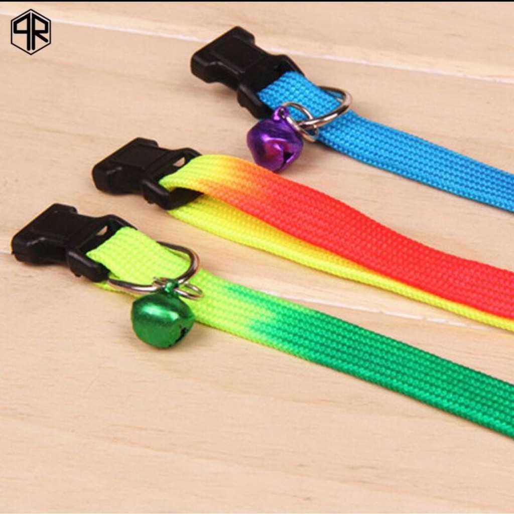 Kalung Leher Warna Warni Ukuran S 1cm Anjing Kucing #56132-RANDOM