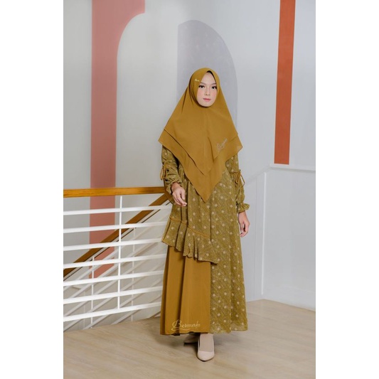 GAMIS MARWAH BALQIS ORI BY BERMERKS / GAMIS CERUTY ORI BERMERKS / GAMIS SET KHIMAR BERMERKS / Set Ga
