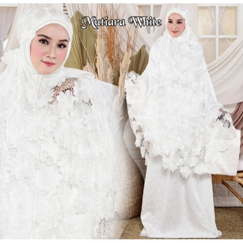 PROMO Mukena sutera Prada ORI, mukena exclusive mewah,, premium,, murah.., cantiknya kebangetan.