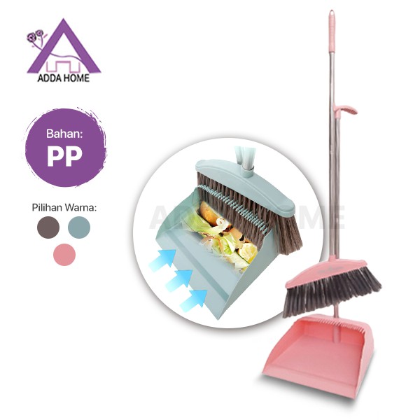 Adda Home - Set Sapu Pengki Sekop Sampah Dustpan With Broom