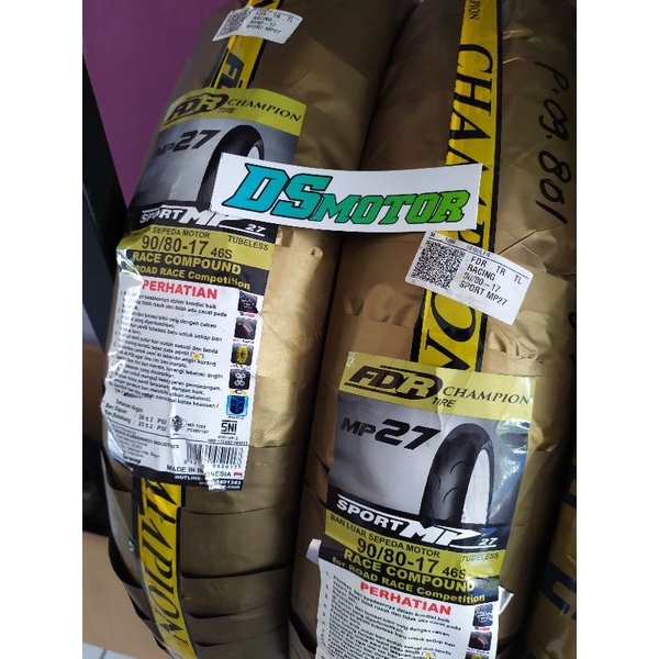 Ban luar FDR MP27 MP 27 90/80-17 90/80 90 80 9080 17 ring17 soft compound donat roadrace balap