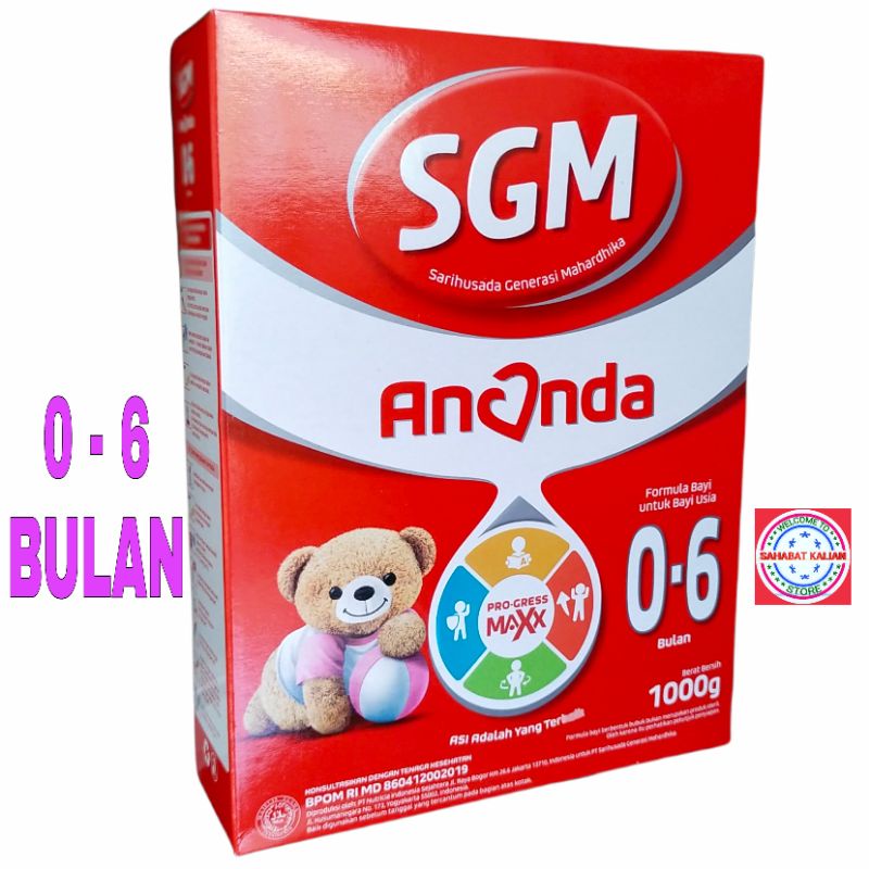 SGM ANANDA 0-6 BULAN 1000GRAM PER 1 BOX