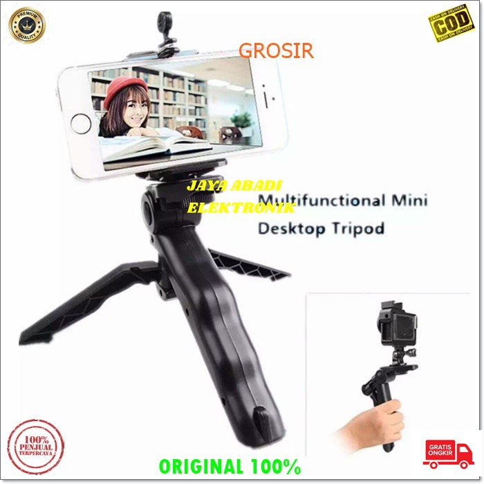 J226 ORIGINAL TRIPOD TRIPODS MINI U TANGAN LIPAT KAKI TIGA MONOPOD PEGANGAN HP KAMERA PENYANGGA DUDUKAN POD MOBILE STAND STANDING GANTUNGAN HOLDER U LIPAT KAKI TIGA MONOPOD PEGANGAN HP HANDPHONE KAMERA PENYANGGA DUDUKAN POD MOBIL UNIVERSAL KOKOH STABIL