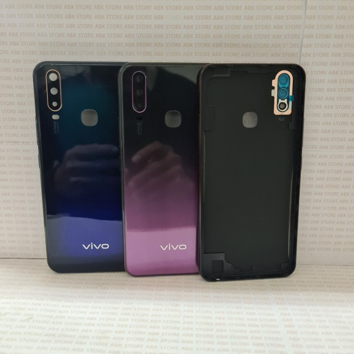 Tutup Belakang Kesing Backcover Backdoor VIVO Y17 - Y12|Y15 2019 ORI - Ungu