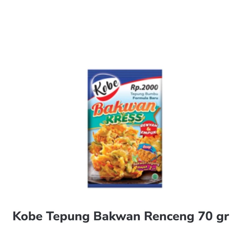 

Kobe Tepung Bakwan Renceng isi 10 pcs