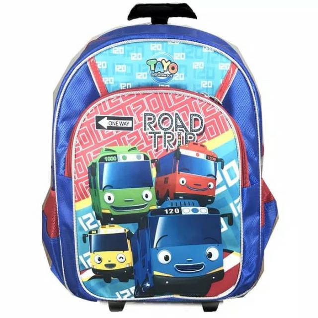 Tas Trolley Sekolah Anak TK || Tas Tayo anak TK