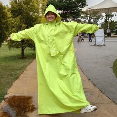 Jas Hujan Gamis Syar'i Mantel Raincoat Jumbo Big Size