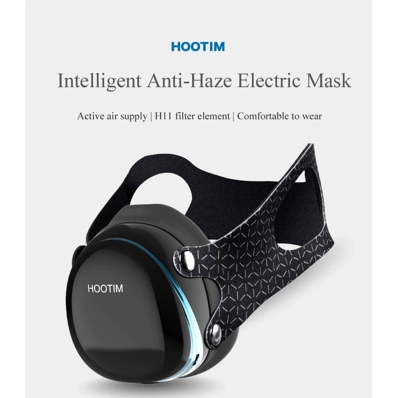 HOOTIM Electric Masker Anti Haze KN95 PM2.5 - Masker Polusi Udara