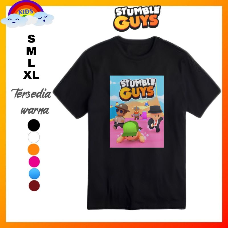Stumble guys guy baju kaos shirt distro Anak stumble guys guy kaos stumble guys guy/Baju stumble guy