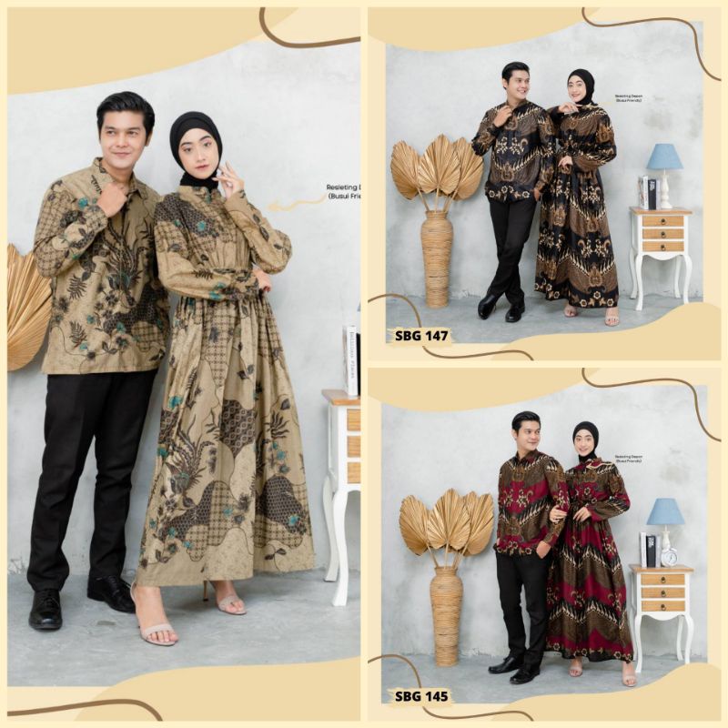 Maura Couple (COD) - Sania Rufle Batik Couple ori ndoro jowi DNT Garansi Termurah