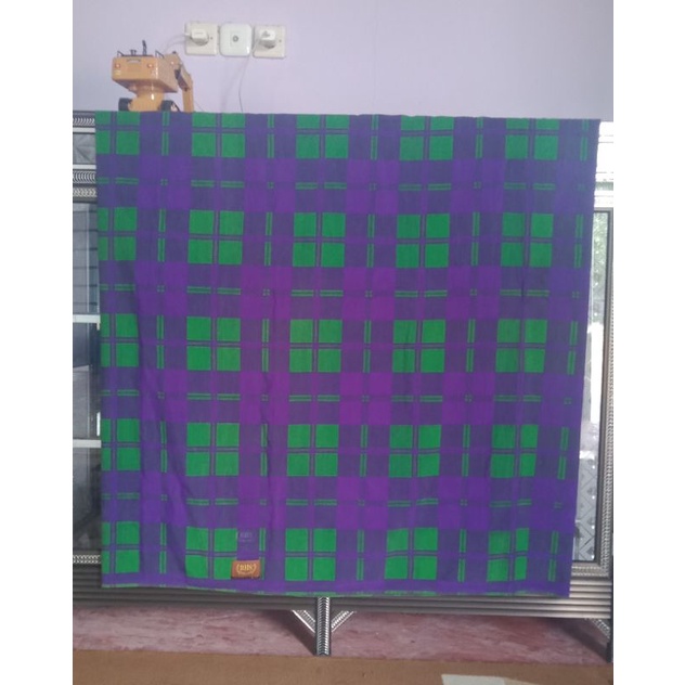 Sarung BHS KDT Full Sutra Hijau Basis Second / Preloved / Bekas / Seken