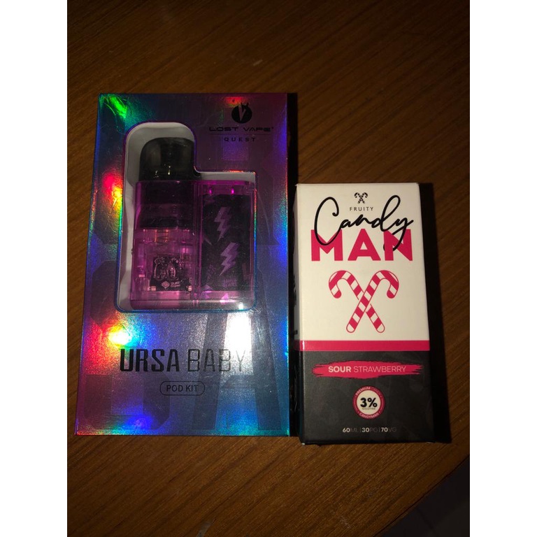 Ursa Baby Ready Warna Ungu Ursa Baby Purple Harga To The Moon Vape + Candy Man Sour Strawberry Liquid