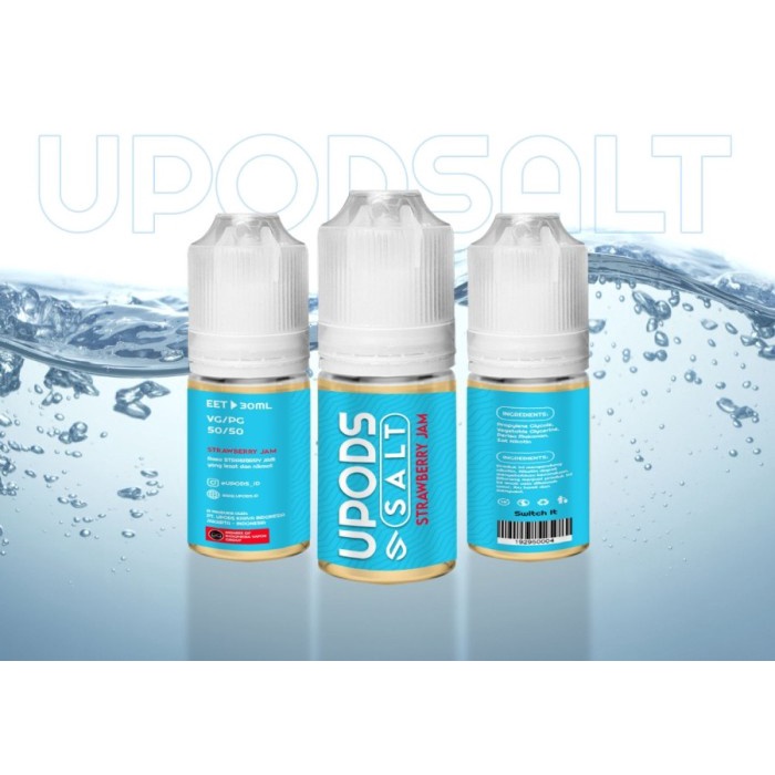 (SALT) UPODS STRAWBERRY JAM 30ML 10MG BY UPODS JUICE CARTEL SALT