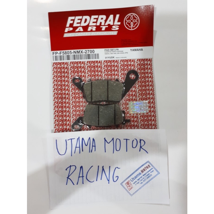 Kampas Rem Depan 100% Asli Federal Nmax, Mio M3, MX King