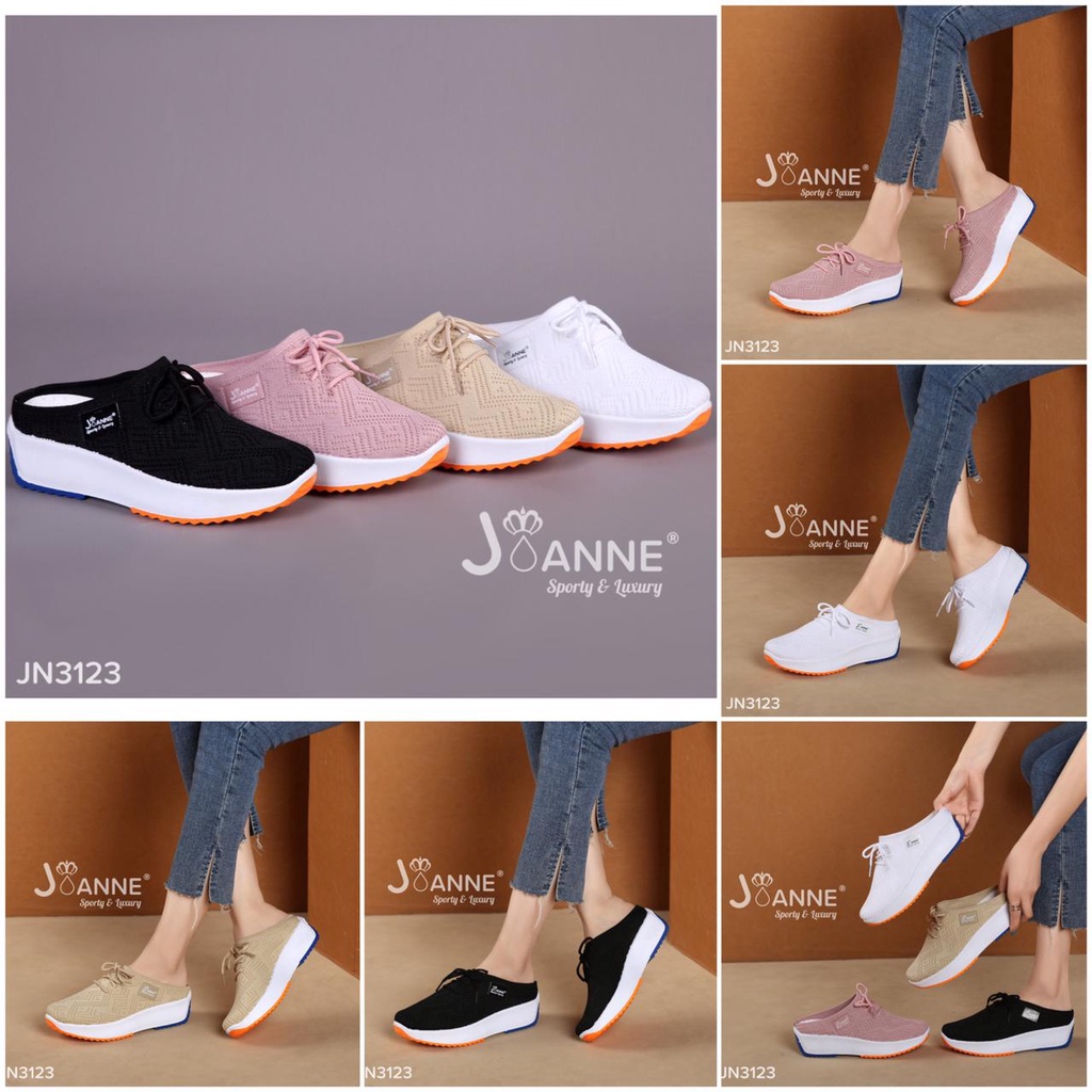 JOANNE Sepatu Slip On Casual Slop Sneakers Shoes #JN3123 ORIGINAL