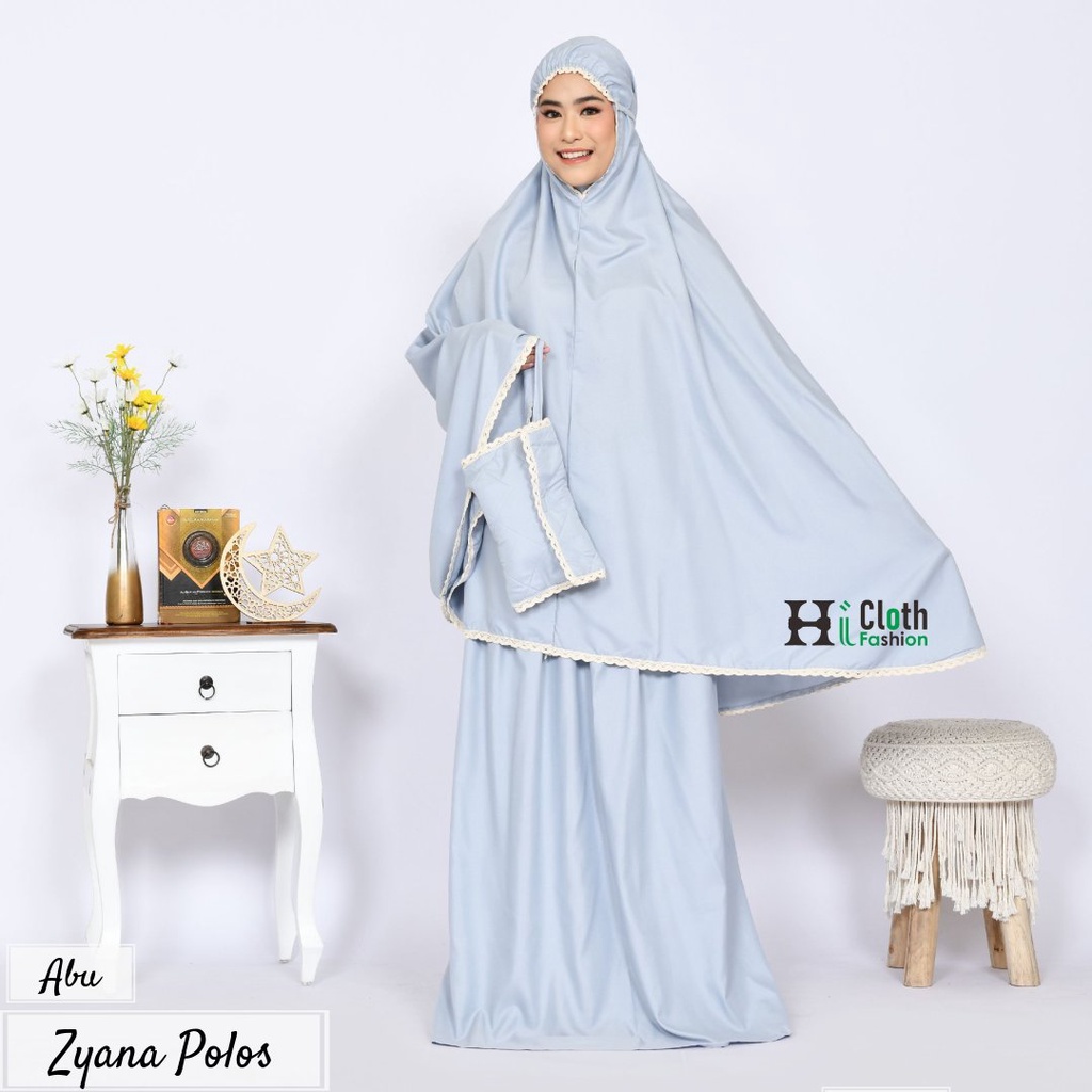 mukena dewasa tas sajadah bahan katun micro