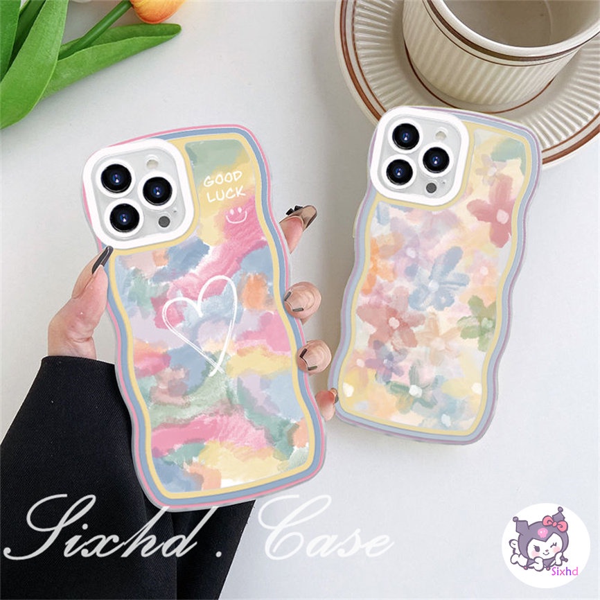 Redmi 12C 11A 10C 9T 9C Note 12 11s 11 10 9 8 Pro 10A 10 9A 9  A2 A1 Xiaomi 11Lite 12T 12Lite 11T 10T Poco M3 F3 X5 X4 X3 ProFashion Retro Flower Wave Pattern Phone Case Soft Cover