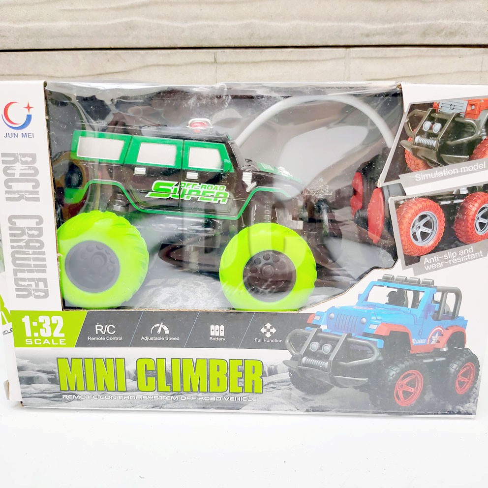 Rock Crawler Mini Climber RC Mainan Mobil Jeep Off Road Remote Captain America