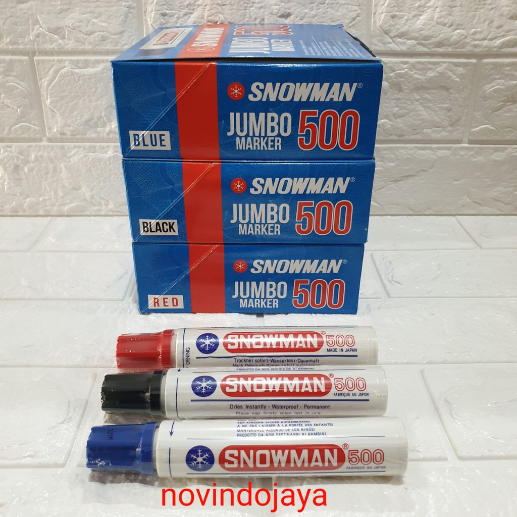 

Spidol Jumbo SNOWMAN Permanent Marker 500 - Spidol Jumbo Murah