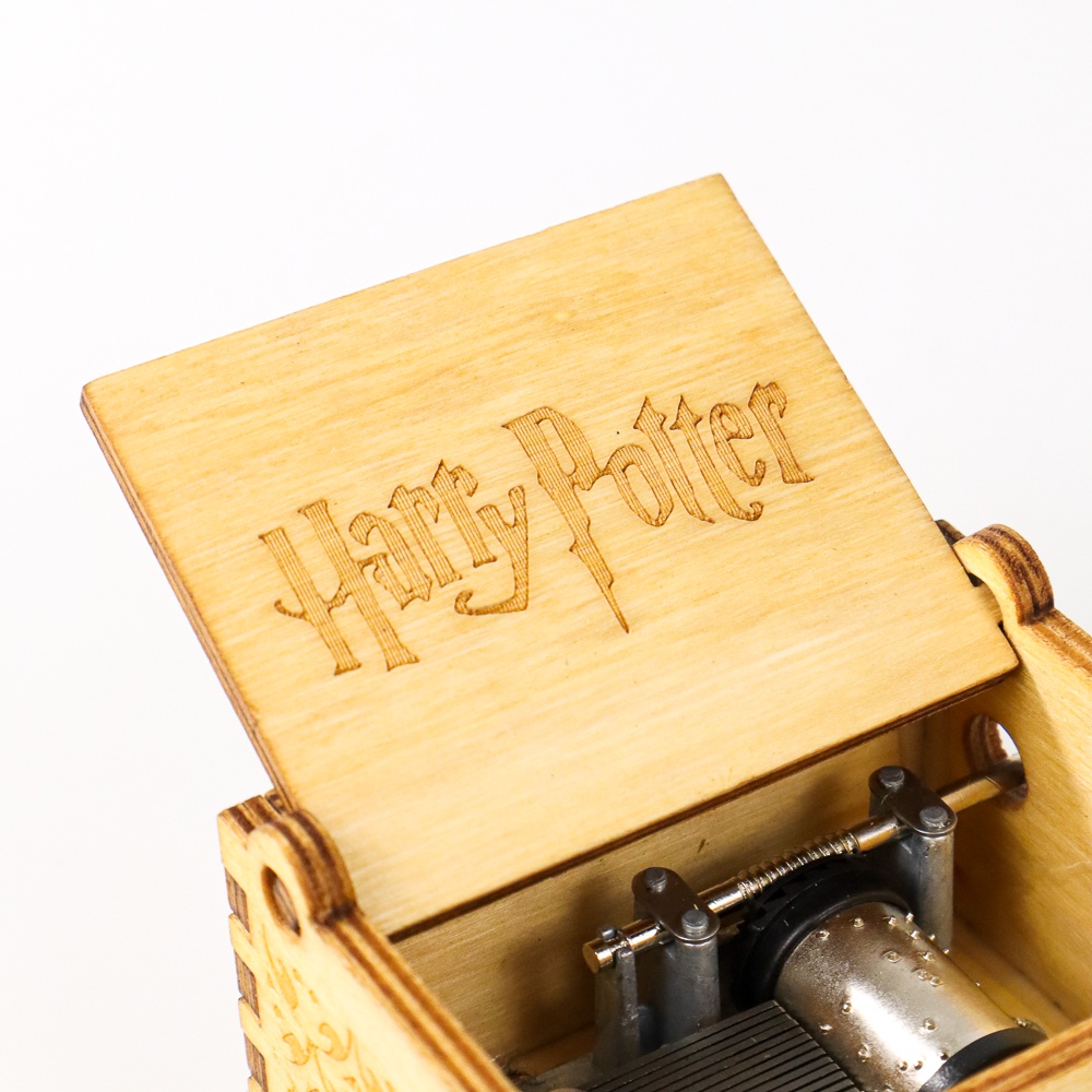 GS8e Anpro Kotak Musik Kayu Hedwig Theme Song Harry Potter - Adq0194 - Wooden Or-i