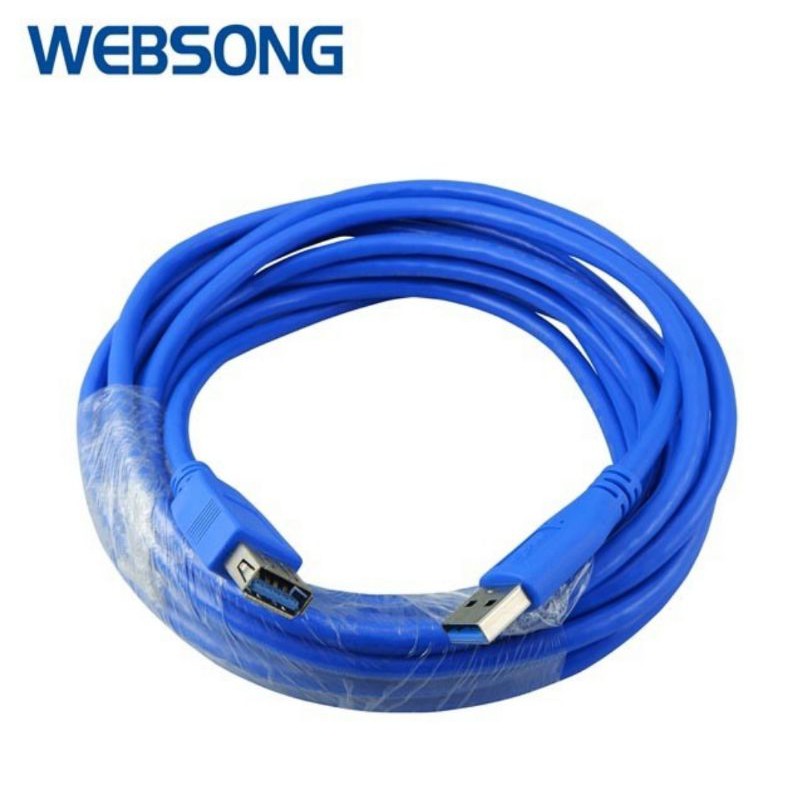 Kabel USB 3.0 Male to Female Extension 5M 5Gbps High Quality WEBSONG