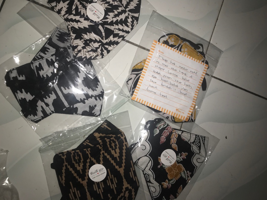 Masker Batik 3d Dewasa Dan Anak Anak