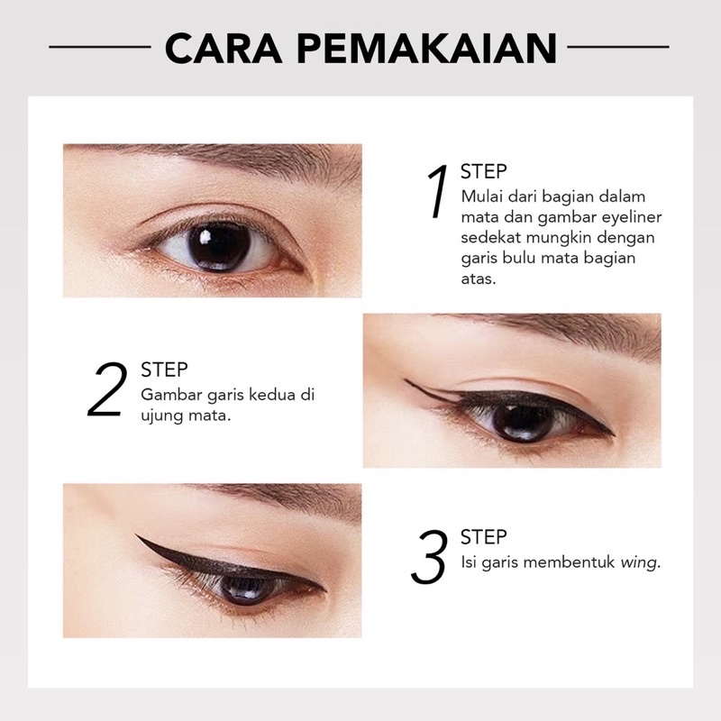 YOU Ink Black Liquid Liner / Eyeliner Liquid You / Eyeliner Cair ( YOU MAKEUPS OFFICIAL STORE )