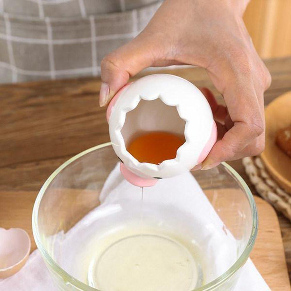 [Elegan] Pemisah Telur Dapur Keramik Kreatif Mini Alat Kue Aksesoris Dapur Food Grade Eggs Divider