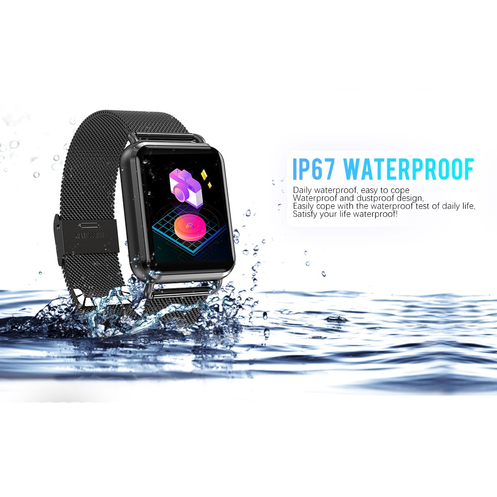 Smartwatch Q3 Sporty Fitness Tracker Android iOS - Metal Strap