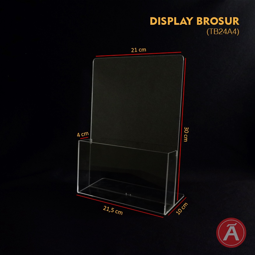 

Acrylic Tempat Brosur TB24A4 - Brosur Holder