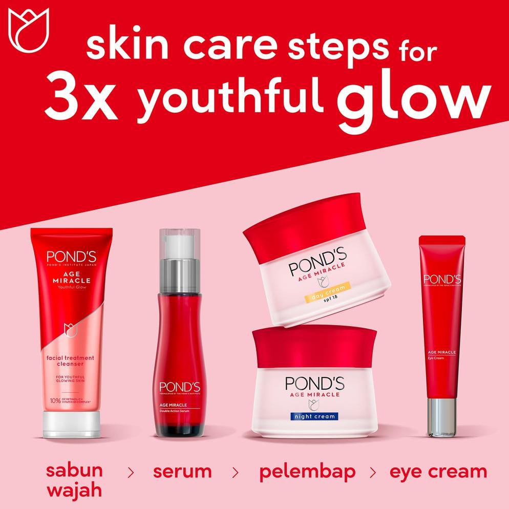 Pond'S Age Miracle Night Day Cream 50 G Original Ponds 50G Malam Siang Serum Foam Essence Whip Eye C