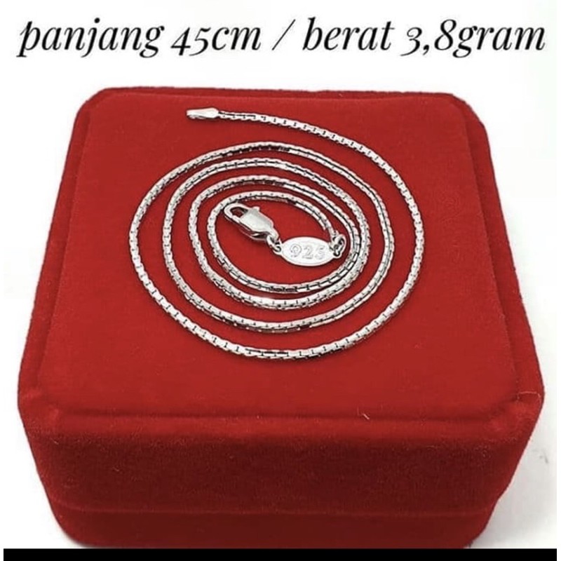 Kalung italy perak 925 lapis emas putih kalung pria kalung wanita kalung perak 925 SK63