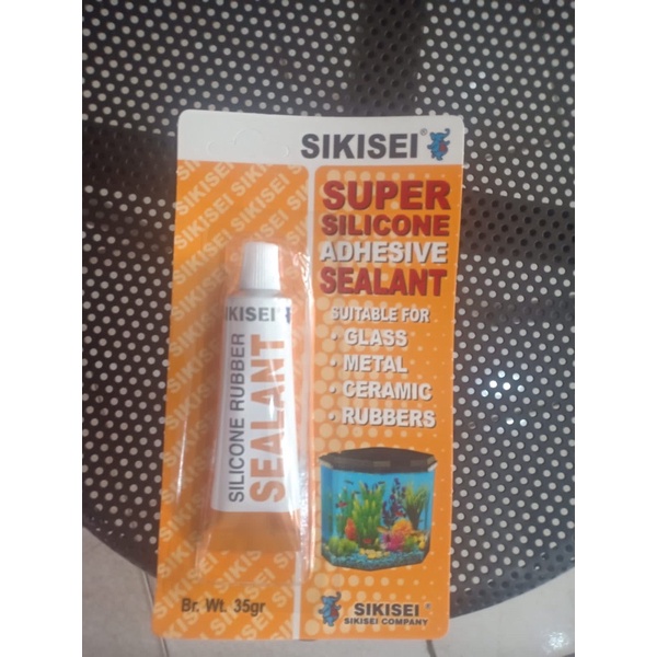 LEM AQUARIUM SIKISEI 35GR LEM KACA SEALANT SILICONE RUBBER ADHESIVE