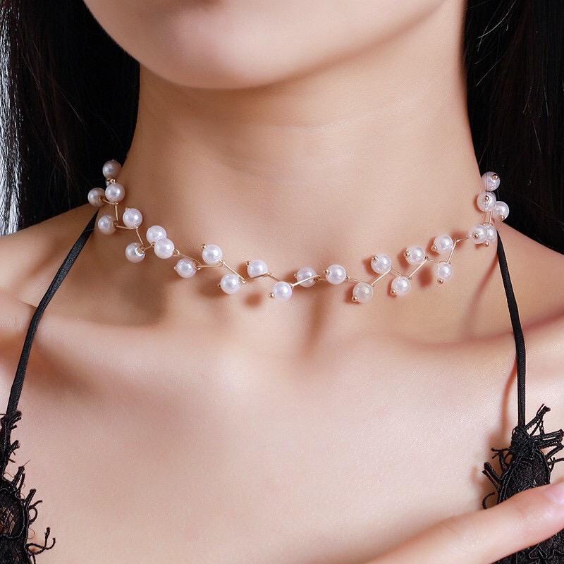 Kalung Mutiara - Choker Mutiara Perhiasan Wanita