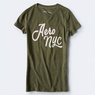  Kaos  Basic Aeropostale Wanita Kaos  Cewek Oblong  Round Neck 